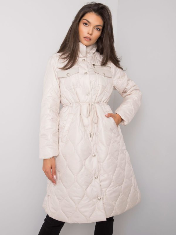 Casarine Beige Quilted Transition Jacket