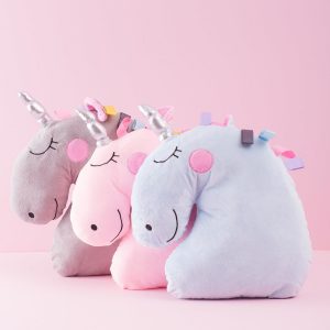 Blue Unicorn Pillow