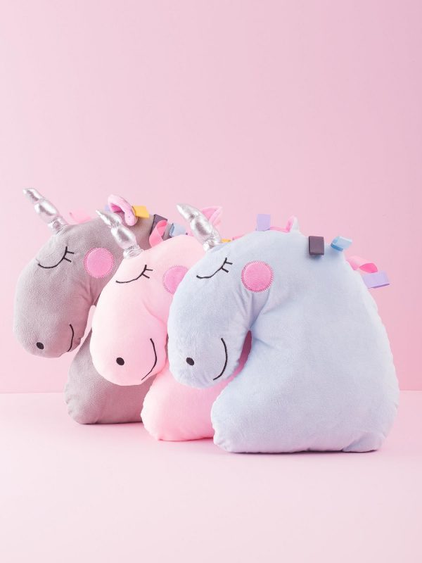 Blue Unicorn Pillow