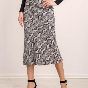 BSL Grey Patterned Skirt