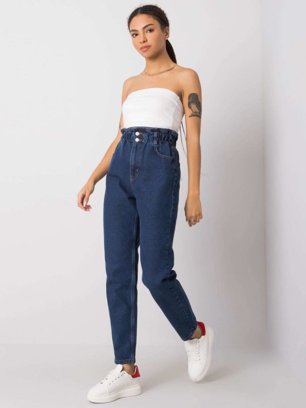 Blue mom jeans Deborah RUE PARIS