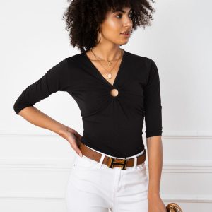 Black Penny Blouse