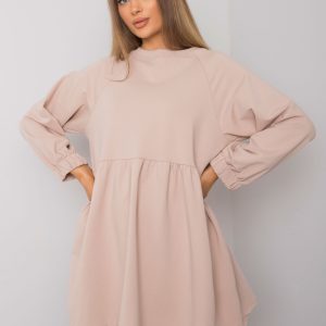 Light Beige Long Sleeve Bellevue Dress