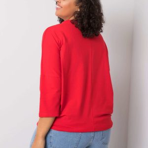 Red Aurea Cotton Blouse