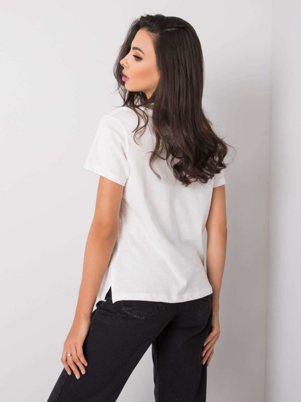 White T-shirt with Alaine applique