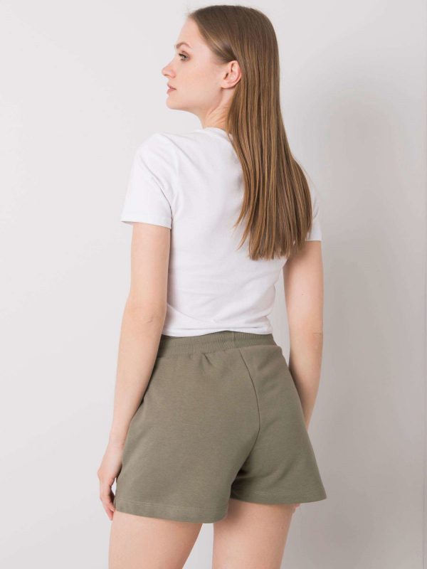 Khaki Cotton Shorts Anastasie FOR FITNESS