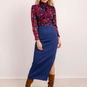 BSL Blue Knitted Skirt