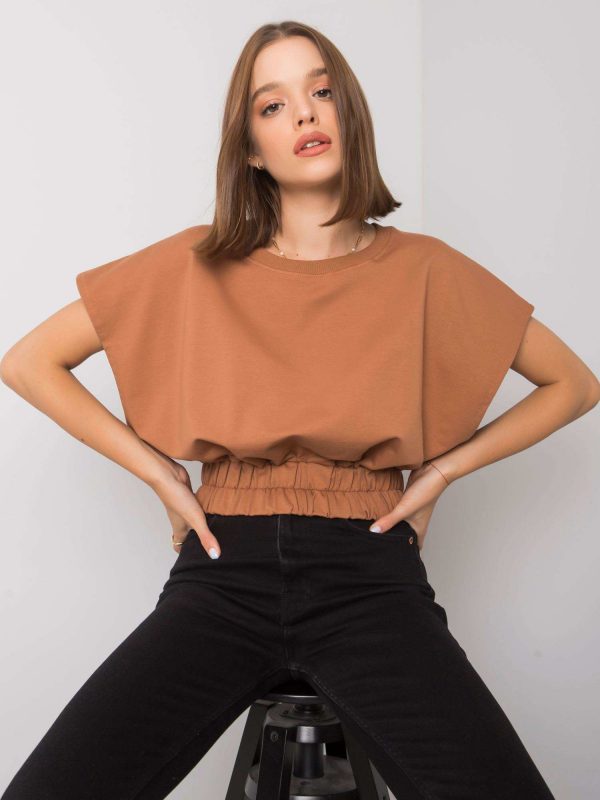 Light Brown Short Sweatshirt Antigua