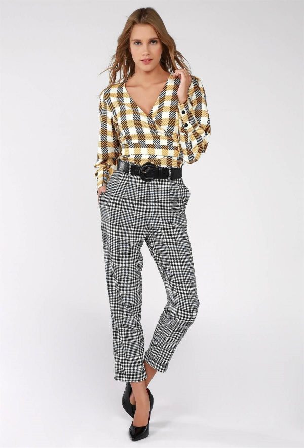 Grey BSL Plaid Pants