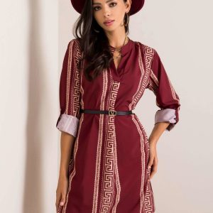 Burgundy dress Elisa