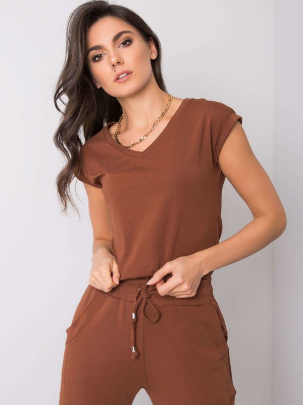 Dark brown T-shirt Elisabetta