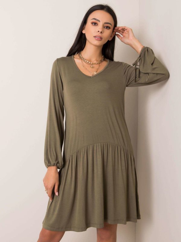 Khaki dress Luciana RUE PARIS