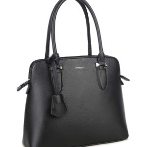 LUIGISANTO black eco-leather bag