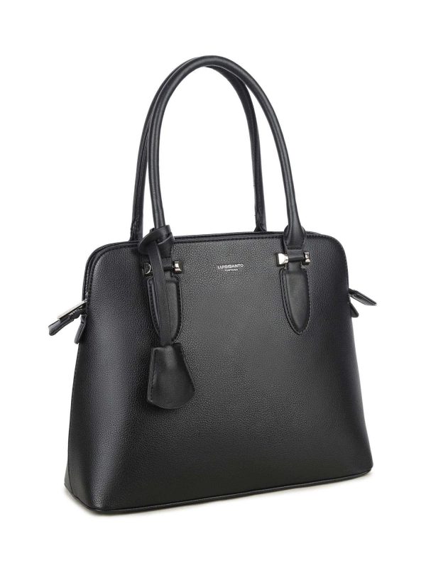 LUIGISANTO black eco-leather bag