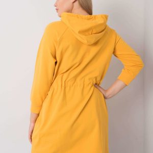 Norina Yellow Plus Size Hoodie