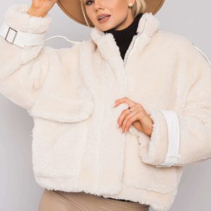 Ecru fur jacket Vibes