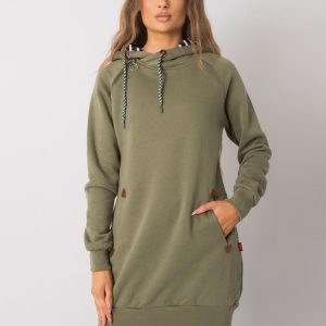 Khaki sweatshirt with pockets Embry