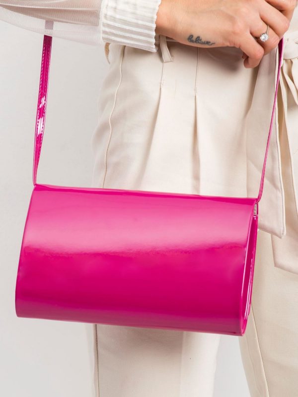 Fuchsia clutch bag