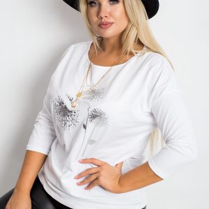 White Plus Size Dreamer Blouse