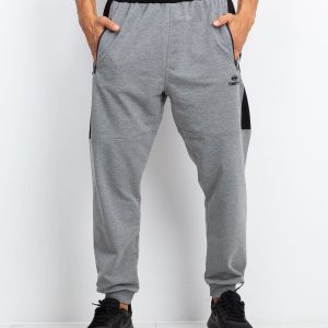 TOMMY LIFE Grey Plus Size Men's Tracksuits