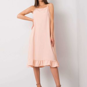 Simone peach strappy dress