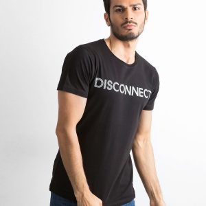 Men's T-shirt in cotton black