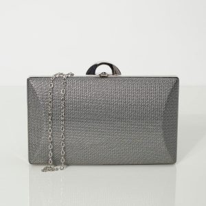 Grey Formal Handbag