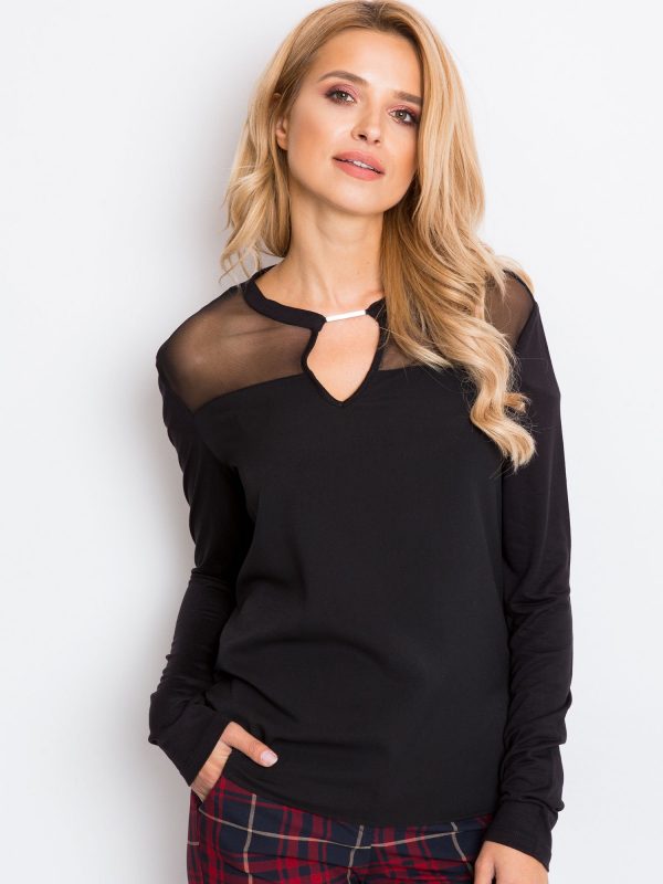 RUE PARIS Black Blouse Shanghai