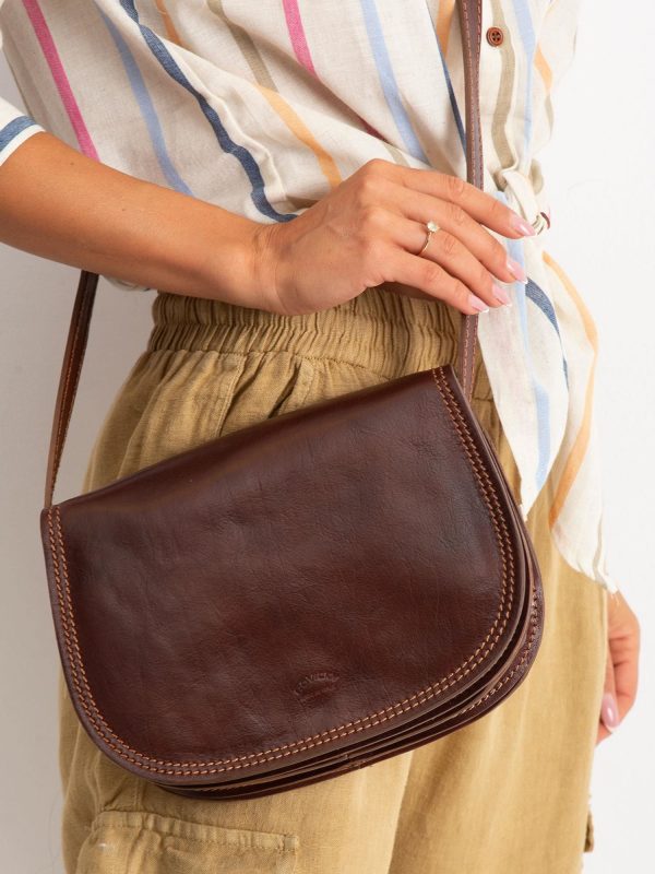 Brown Genuine Leather Handbag