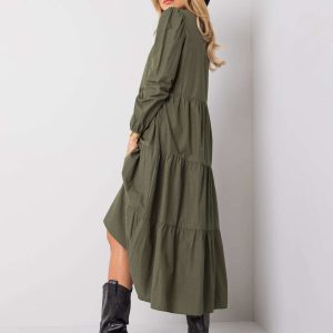 Khaki dress Alejandra RUE PARIS