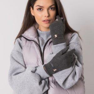 Dark Grey Elegant Gloves