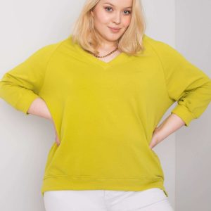 Light Green Plus Size Sweatshirt Alexandria