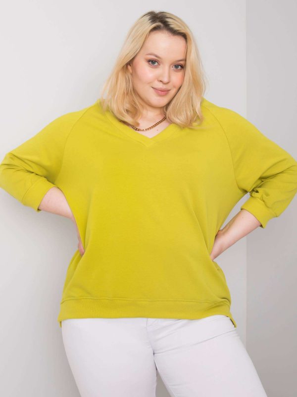 Light Green Plus Size Sweatshirt Alexandria