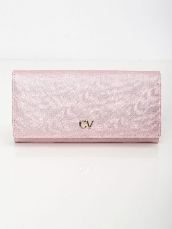 Pink oblong wallet