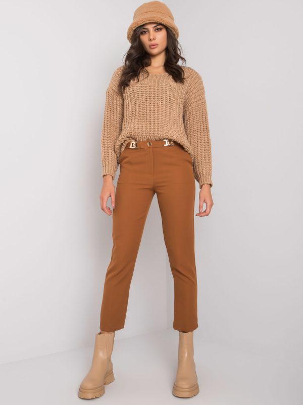 Light brown elegant trousers Beverley