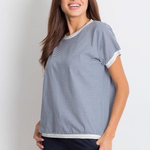 Navy blue and white t-shirt Swanky