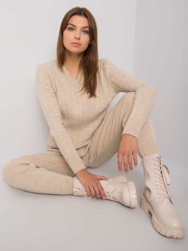 Beige knitted set Savi RUE PARIS