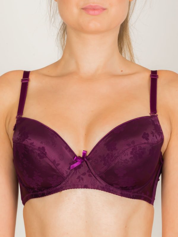 INTIMIDAO Purple Embossed Pattern Bra