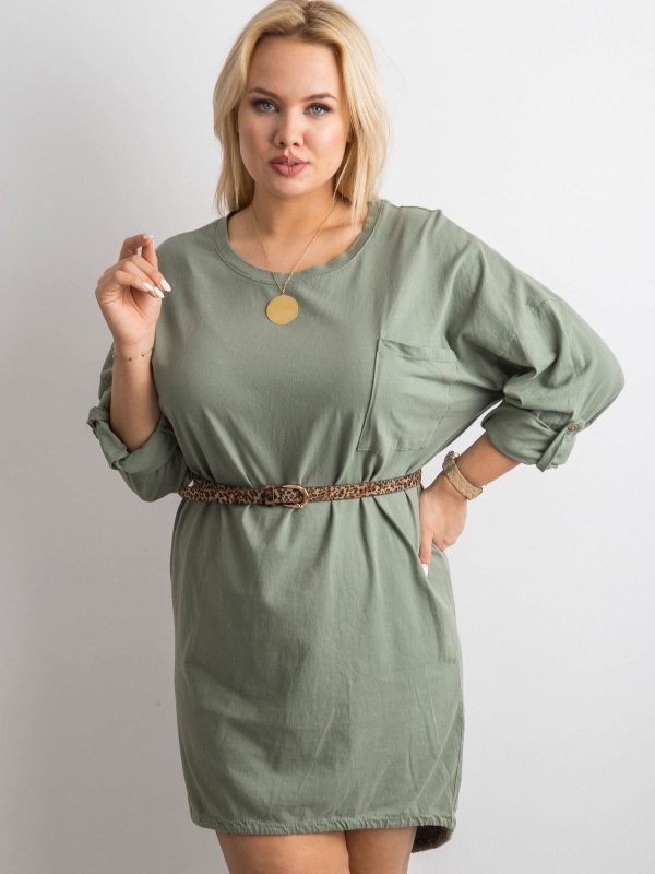 Khaki Cotton Dress