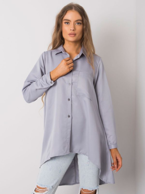 Grey Brinleigh Asymmetric Shirt