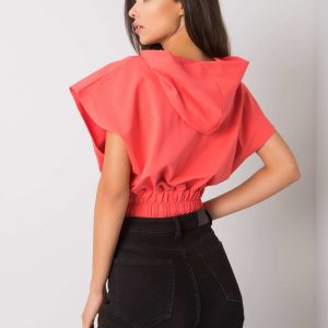 Jeneen Coral Short Sleeve Sweatshirt