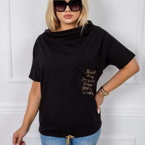 Haylie's black plus size blouse