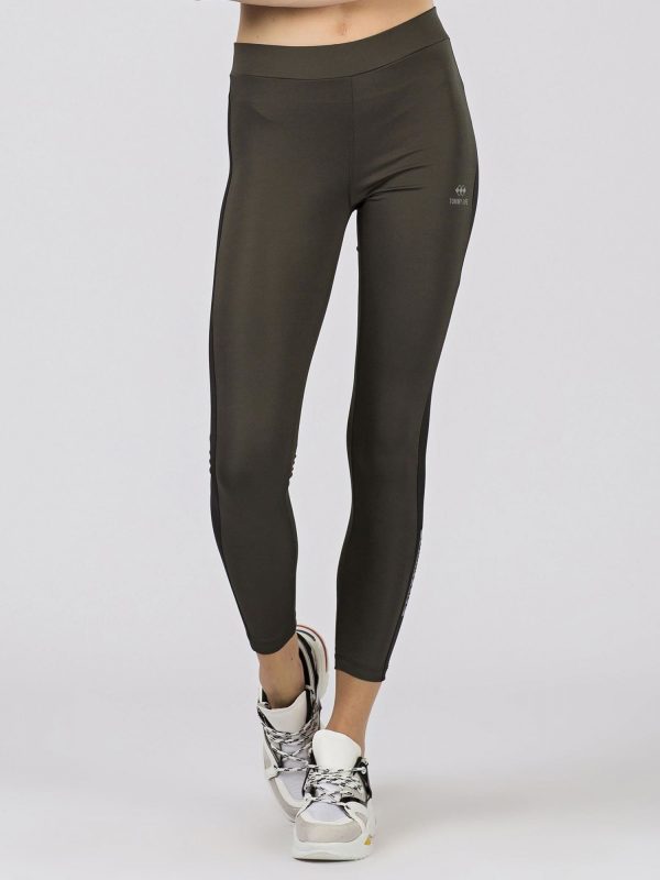 TOMMY LIFE Sport leggings khaki