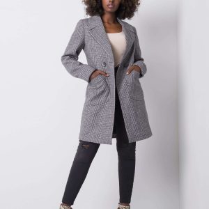 Zendaya Gray Plaid Coat