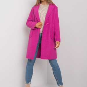 Fuchsia classic coat Damme OCH BELLA