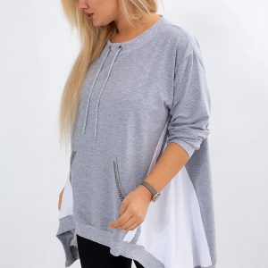 Gray Plus Size Sweatshirt Later