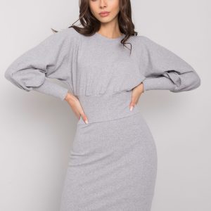 Grey melange dress Leticia RUE PARIS