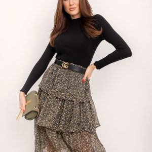 RUE PARIS Verity Black Skirt