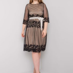 Black Elegant Plus Size Dress Enriqueta