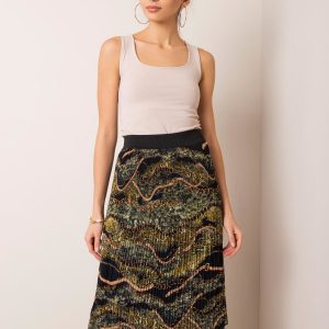 Black and green skirt Delila RUE PARIS